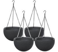 Keter Hanging Sphere Planter set de 4 macetas colgantes antracita 35 cm