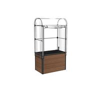 Keter Invernadero de arce, marrón, dimensiones 104 x 71 x 34,5 cm, ideal para ensaladas, flores o hierbas, también para balcón, terraza o jardinería urbana