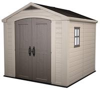 Keter Factor beis - Caseta de jardín - Con ventana lateral - 256.5x255x243 cm