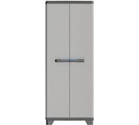 KETER LINEAR, armario alto, color /gris, 68 x 39 x 173 cm, 3 estantes ajustables, con cerradura