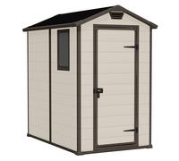 Keter Caseta de jardín Manor beis – con ventana lateral – 130x192x198 cm