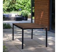Keter Mesa Signature Porto 160 cm - Madera de fresno y acero negro