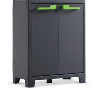 KETER Moby, armario de almacenamiento de bajo perfil, color gris oscuro, modelo 9762