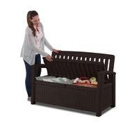 Keter patio bench - baúl (277 l, 63,5 x 132,69 x 89,5 cm), color marr