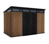 Keter Signature Venetian 11x7 - Caseta de jardín - Con puerta de doble hoja - 340x218x226 cm