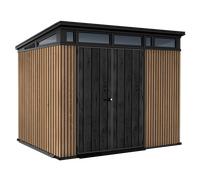 Keter Signature Venetian 9x7 - Caseta de jardín - Con puerta de doble hoja - 277x218x226 cm