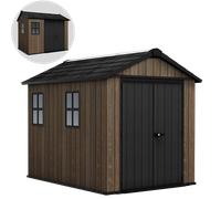 Keter Signature Walnut 759/975 - Caseta de jardín - Con ventanas - 230 x 287 x 246 cm