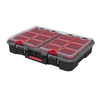 Keter Organizador Stack n' Roll – contenedores extraíbles, apilables, negro