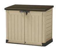 Keter Cobertizo de jardín exterior Store It ARC – 1200 L – Topo y Beige