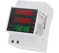 KETOTEK Medidor de Consumo Electrico Digital AC80-300V 100A, Voltímetro Amperímetro Carril Din Medidor de Energía Monofásico, Contador de Corriente Alterna Potencia Electrica KWh Voltaje