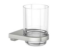 Keuco Collection Moll - Soporte para cepillo y pasta de dientes, vidrio/acero inoxidable 12750069000