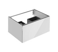 KEUCO EDITION 11 ART mueble bajo para lavabo, 1 extracción frontal, 800x350x490mm, 32511350800, Cuerpo/Frontal: Manhattan Laca mate satinada / Manhattan Vidrio