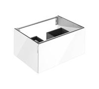 KEUCO EDITION 11 ART mueble bajo para lavabo, 1 extracción frontal, 800x350x490mm, 32511830800, Cuerpo/Frontal: Cristal blanco / Cristal blanco