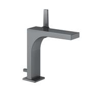KEUCO EDITION 11 Mezclador monomando de lavabo 150, con juego de desagüe, 51102130000, Color: Negro cromo cepillado