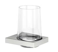 Keuco Edition 11 - Soporte para cepillo y pasta de dientes, vidrio/acero inoxidable 11150069000
