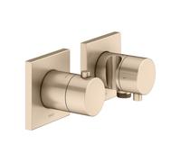 KEUCO EDITION 11 Thermostatarmaturen Set concealed for 2 consumers with hose connection and shower holder, 51153031222, Color: bronce cepillado