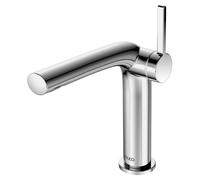 KEUCO EDITION 400 Mezclador monomando de lavabo 150, con juego de desagüe, 153mm de proyección, 51502010000, Color: Cromado
