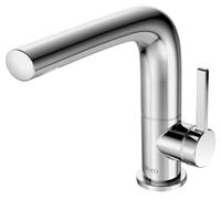 KEUCO EDITION 400 Mezclador monomando de lavabo 150, orientable, sin juego de desagüe, 51505010100, Color: Cromado