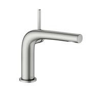 KEUCO EDITION 400 Mezclador monomando de lavabo 120, sin juego de desagüe, proyección 153mm, 51504060102, Color: acabado en acero inoxidable