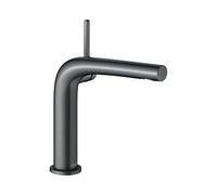 KEUCO EDITION 400 Mezclador monomando de lavabo 150, sin juego de desagüe, proyección 153mm, 51502130100, Color: Negro cromo cepillado