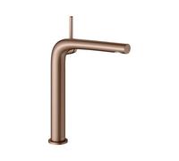 KEUCO EDITION 400 Mezclador monomando de lavabo 240, sin juego de desagüe, proyección 183mm, altura 241mm, 51502290102, Color: rojo oro cepillado