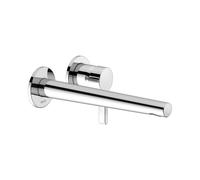 KEUCO EDITION 400 Mezclador monomando de lavabo, empotrado, con limitador de temperatura, 243mm de proyección, 51516010202, Color: Cromado