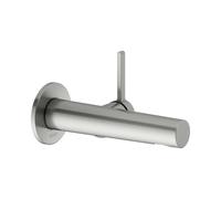 KEUCO EDITION 400 Mezclador monomando de lavabo, oculto para montaje en pared, 165mm de proyección, 51516060101, Color: acabado en acero inoxidable