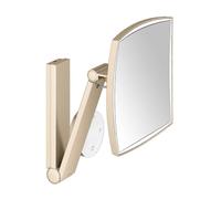 Keuco - Espejo cosmético de pared con luz LED, bronce cepillado 17613039002