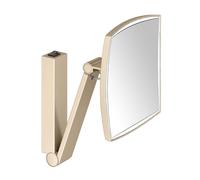 Keuco - Espejo cosmético de pared con luz LED, bronce cepillado 17613039004