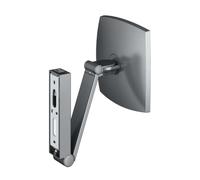 Keuco - Espejo cosmético de pared con luz LED, cromo negro cepillado 17613139004