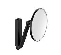 Keuco - Espejo cosmético de pared con luz LED, negro mate 17612379004