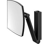 Keuco - Espejo cosmético de pared con luz LED, negro mate 17613379004