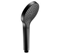 Keuco IXMO - Alcachofa de ducha 120, 3 chorros, negro mate 59580370300