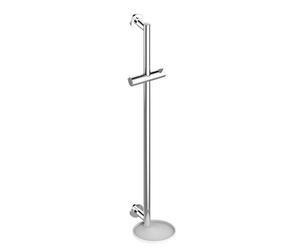 Keuco IXMO - Barra de ducha con estante, 86 cm, cromo/blanco 59585010921