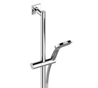 Keuco IXMO - Conjunto de cabezal de ducha, 3 chorros, barra 86 cm y manguera, cromo 59587010802