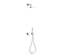 Keuco IXMO - Conjunto de ducha con grifo empotrado, diámetro 25 cm, cromo 59603010001