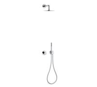Keuco IXMO - Conjunto de ducha con termostato empotrado, diámetro 25 cm, cromo 59602010001