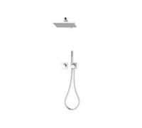 Keuco IXMO - Conjunto de ducha empotrado con termostato, con cuerpo, 25x25 cm, cromo 59653010802