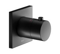 KEUCO IXMO grifo mezclador termostático empotrado, roseta cuadrada, 59553370002, Color: Negro Mate