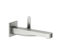KEUCO IXMO Mezclador monomando empotrado de lavabo Flat, 225mm, roseta cuadrada, 59516061302, Color: acabado en acero inoxidable