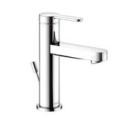 KEUCO IXMO Mezclador monomando plano de lavabo 100, con juego de desagüe, proyección 109mm, 59502013000, Color: Cromado