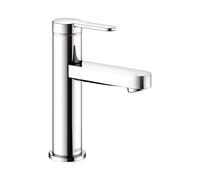 KEUCO IXMO Mezclador monomando plano de lavabo 100, sin juego de desagüe, proyección 109mm, 59502013100, Color: Cromado