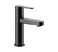KEUCO IXMO Mezclador monomando plano de lavabo 100, sin juego de desagüe, proyección 109mm, 59502373100, Color: Negro Mate