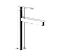 KEUCO IXMO Mezclador monomando plano de lavabo 130, sin juego de desagüe, proyección 124mm, 59501013101, Color: Cromado