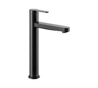 KEUCO IXMO Mezclador monomando plano de lavabo 210, sin juego de desagüe, proyección 159mm, 59510373100, Color: Negro Mate