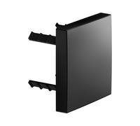 KEUCO IXMO placa de cubierta angular para interruptor de tubo, 59949370002, Color: Negro Mate