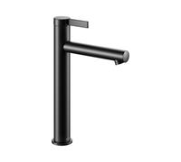 KEUCO IXMO Pure Mezclador monomando de lavabo 210, sin juego de desagüe, 160mm de proyección, 59510371100, Color: Negro Mate