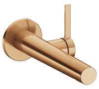 KEUCO IXMO Pure mezclador monomando empotrado de lavabo, 197mm, roseta redonda, 59516031101, Color: bronce cepillado