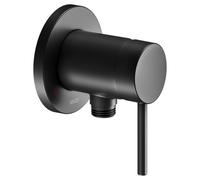 KEUCO IXMO Soft Mezclador monomando de ducha con conexión para flexo, roseta redonda, 59552370201, Color: Negro Mate