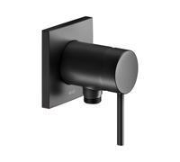 KEUCO IXMO Soft Mezclador monomando de ducha con conexión para flexo, roseta cuadrada, 59552370202, Color: Negro Mate